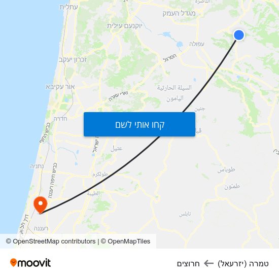 מפת טמרה (יזרעאל) לחרוצים