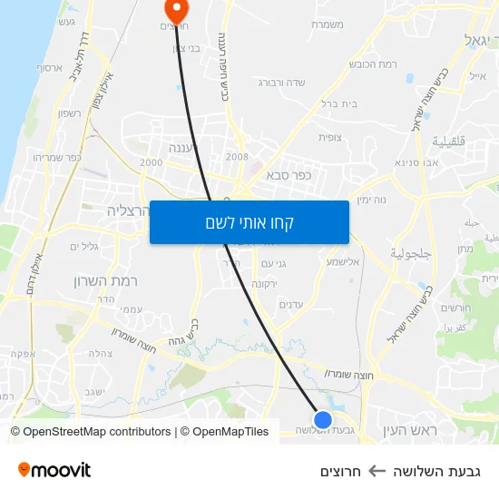 מפת גבעת השלושה לחרוצים