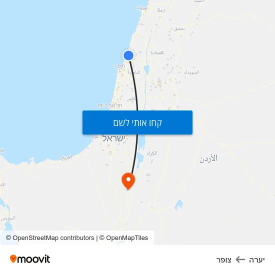 מפת יערה לצופר