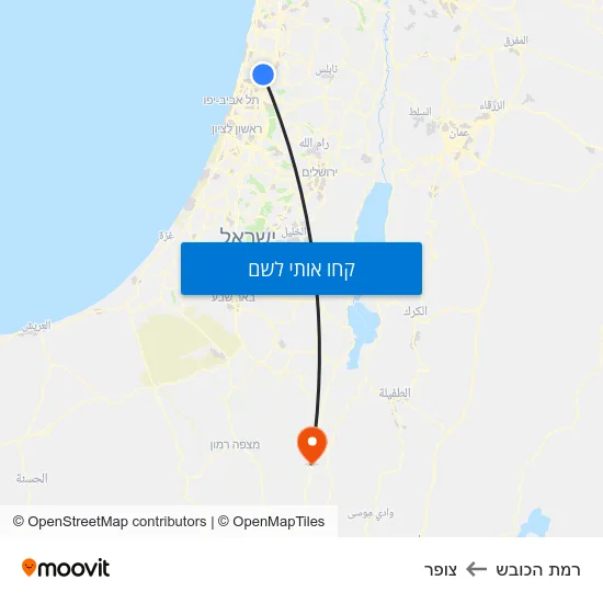 מפת רמת הכובש לצופר