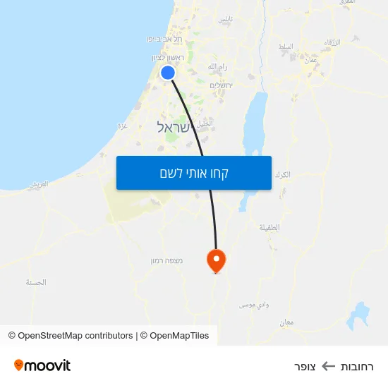 מפת רחובות לצופר