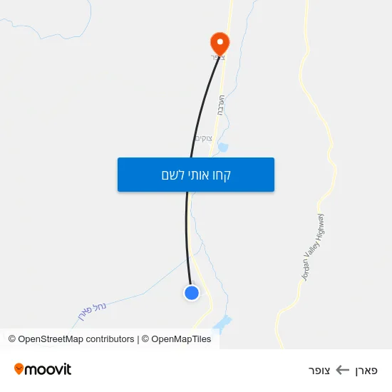 מפת פארן לצופר