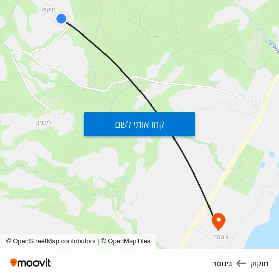 מפת חוקוק לגינוסר