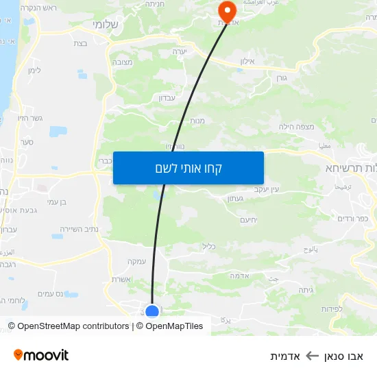מפת אבו סנאן לאדמית