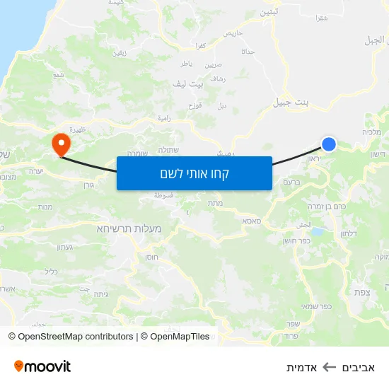 מפת אביבים לאדמית