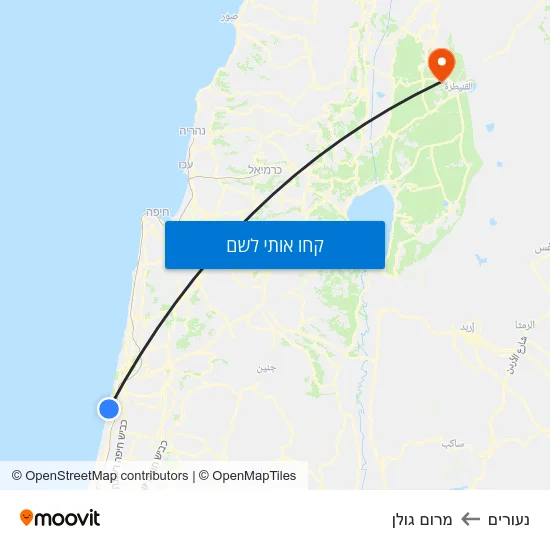 מפת נעורים למרום גולן
