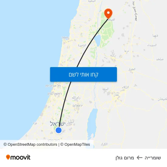 מפת שומרייה למרום גולן