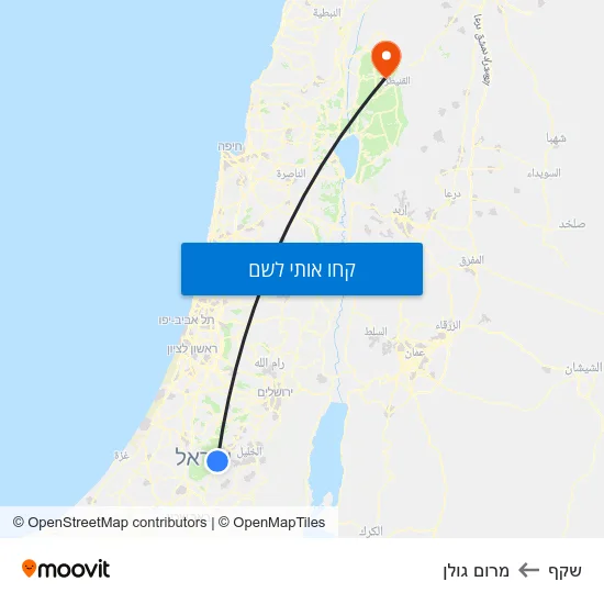 מפת שקף למרום גולן