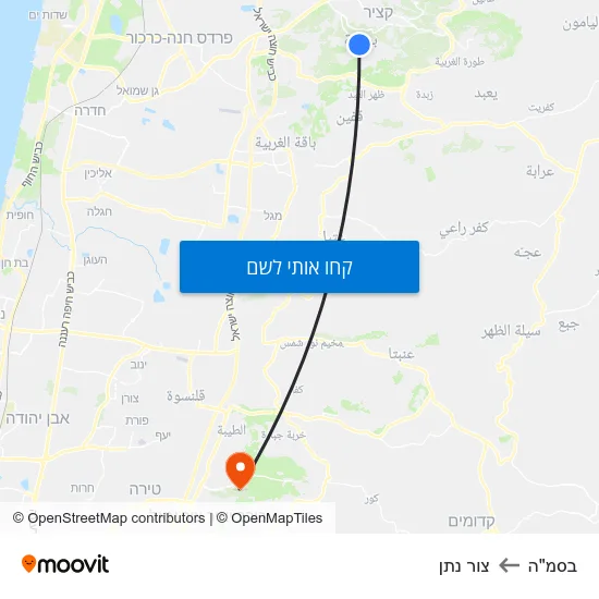 מפת בסמ"ה לצור נתן