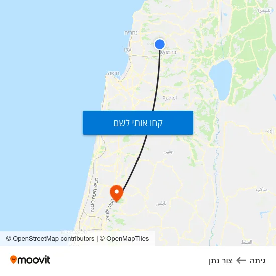 מפת גיתה לצור נתן