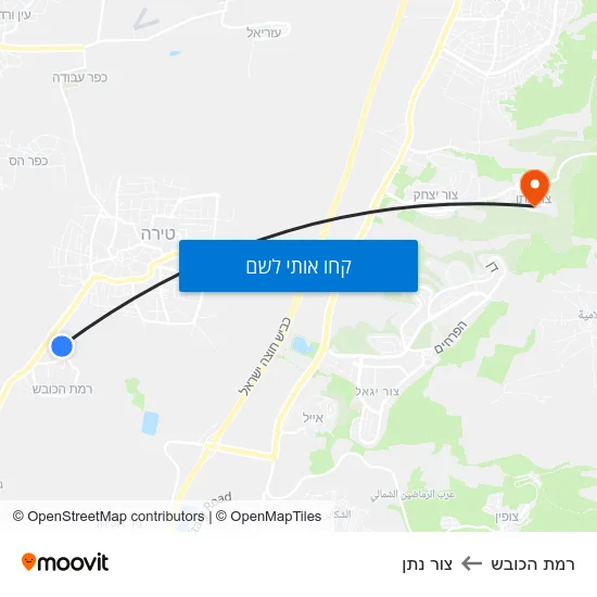 מפת רמת הכובש לצור נתן