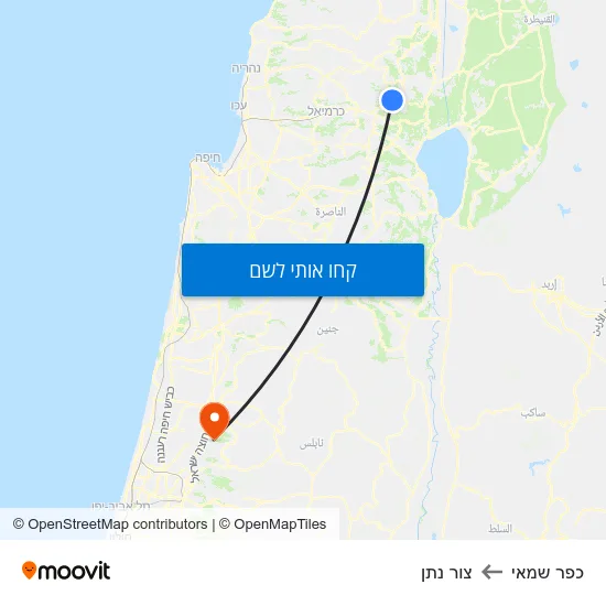 מפת כפר שמאי לצור נתן