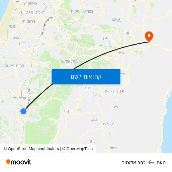מפת נועם לכפר אדומים