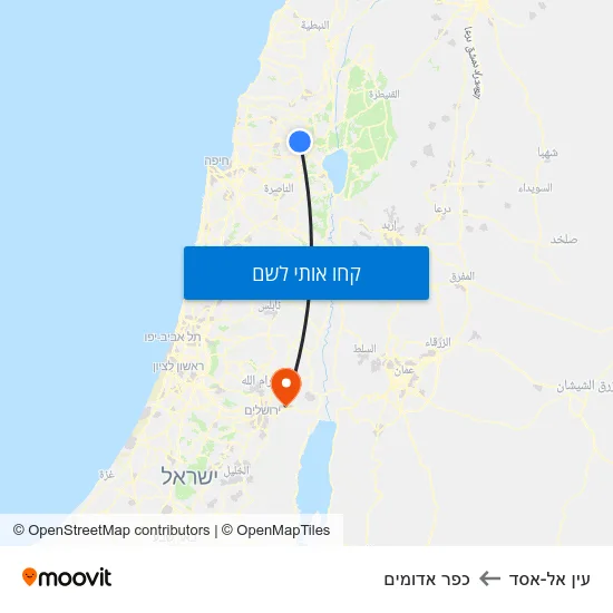 מפת עין אל-אסד לכפר אדומים