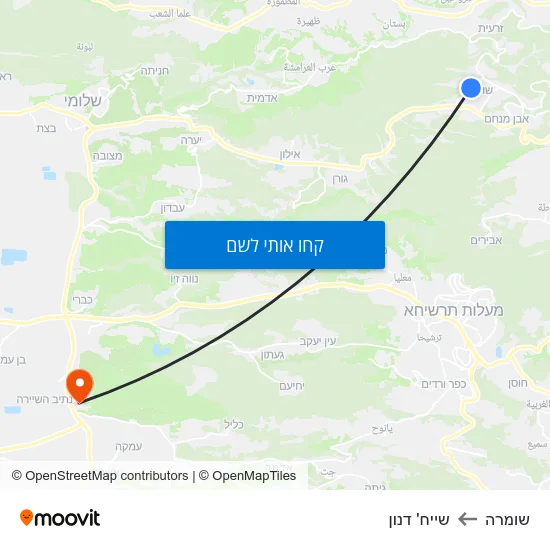 מפת שומרה לשייח' דנון