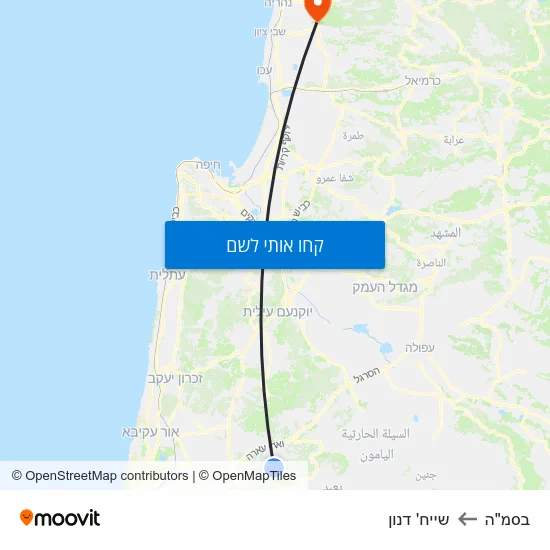 מפת בסמ"ה לשייח' דנון
