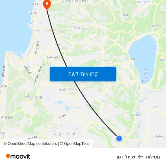 מפת מסילות לשייח' דנון