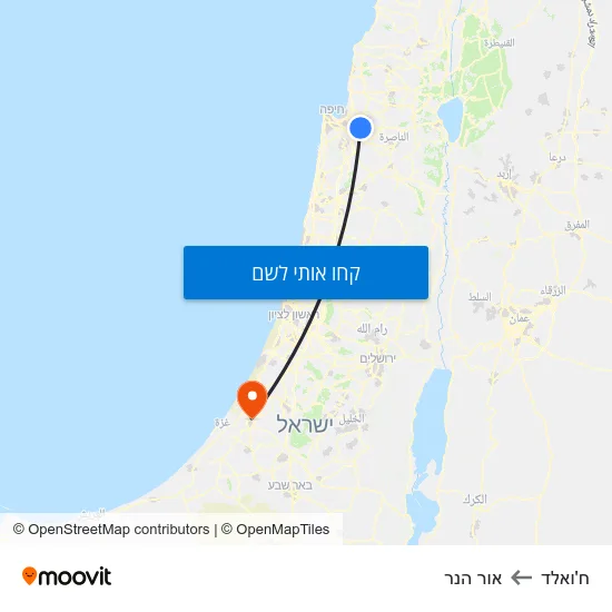 מפת ח'ואלד לאור הנר