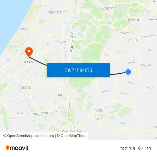 מפת חגי לאור הנר