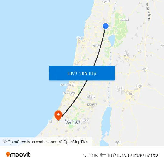 מפת פארק תעשיות רמת דלתון לאור הנר