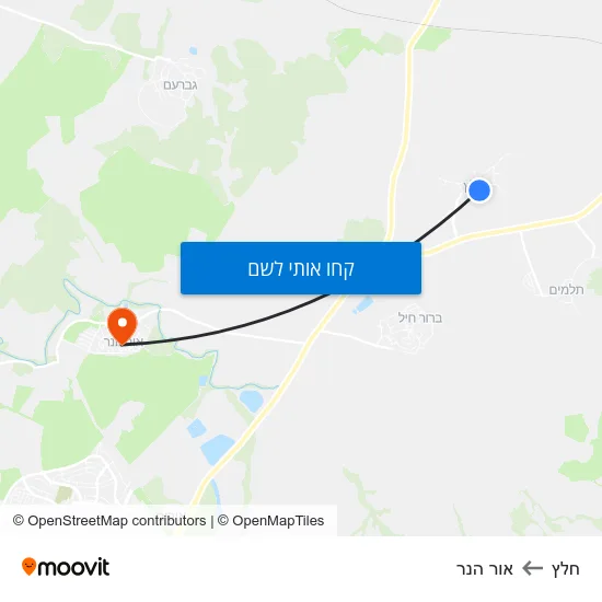 מפת חלץ לאור הנר