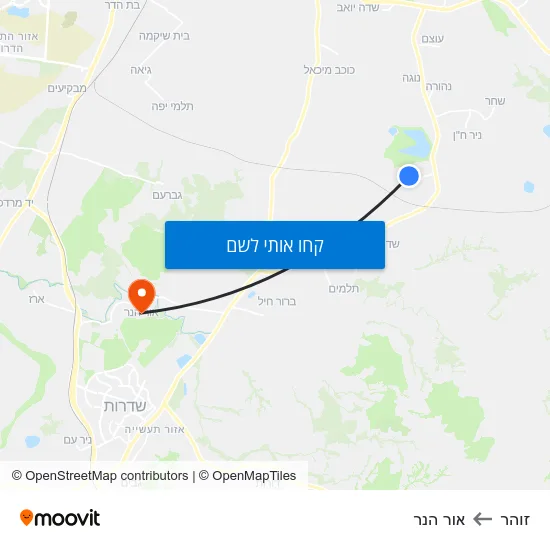 מפת זוהר לאור הנר