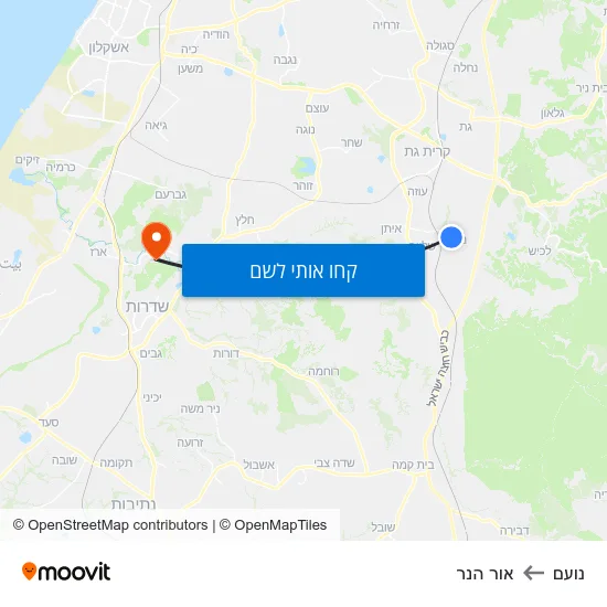 מפת נועם לאור הנר