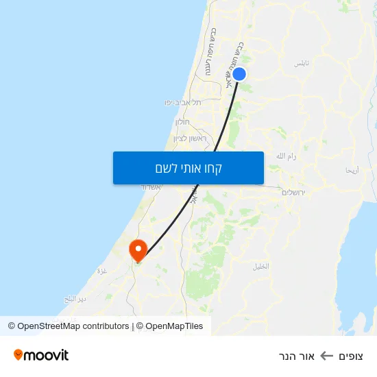 מפת צופים לאור הנר