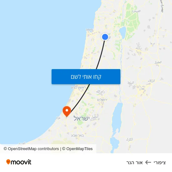 מפת ציפורי לאור הנר