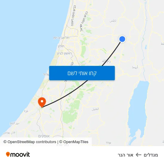מפת מגדלים לאור הנר