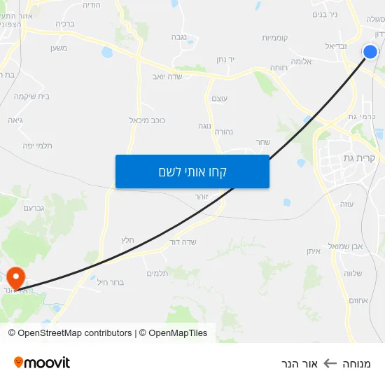 מפת מנוחה לאור הנר