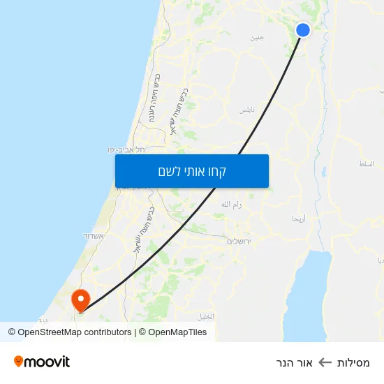 מפת מסילות לאור הנר