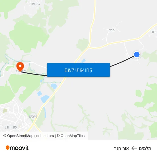 מפת תלמים לאור הנר