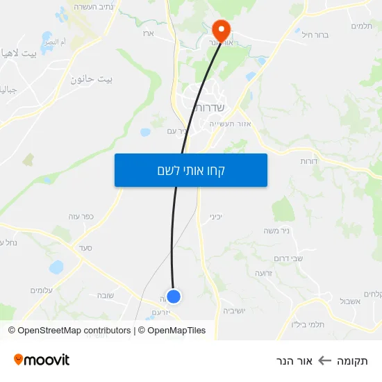 מפת תקומה לאור הנר