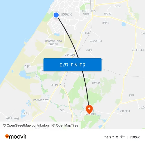 מפת אשקלון לאור הנר