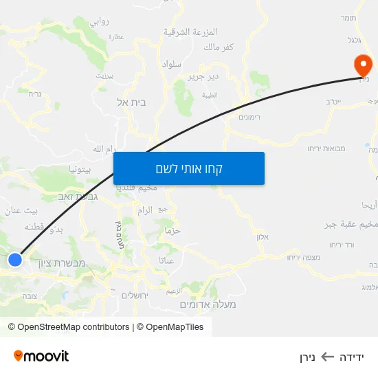 מפת ידידה לנירן