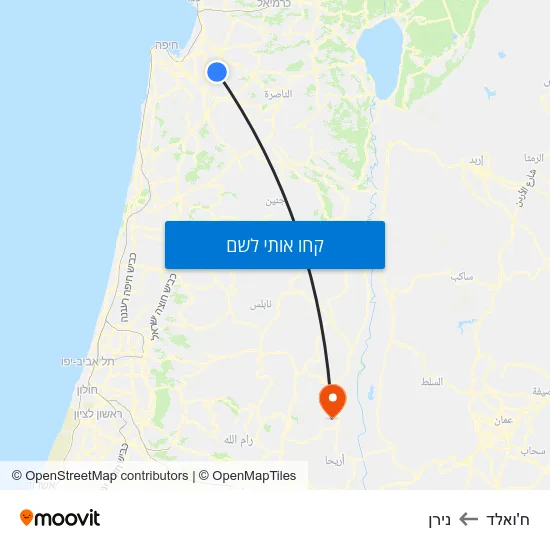 מפת ח'ואלד לנירן