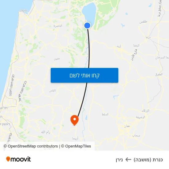 מפת כנרת (מושבה) לנירן
