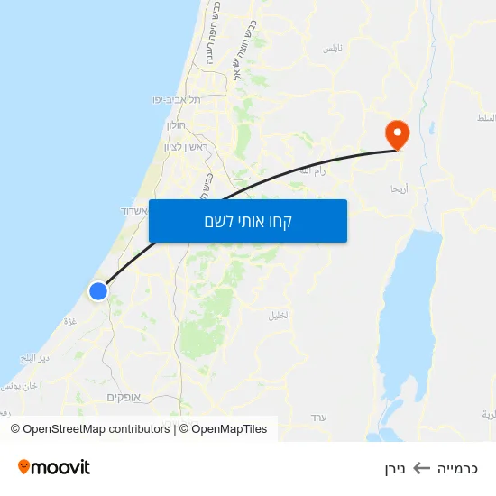 מפת כרמייה לנירן