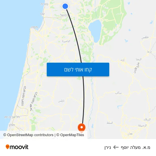 מפת מ.א. מעלה יוסף לנירן