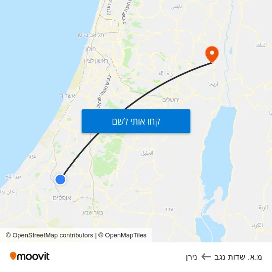 מפת מ.א. שדות נגב לנירן