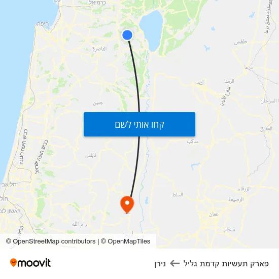 מפת פארק תעשיות קדמת גליל לנירן