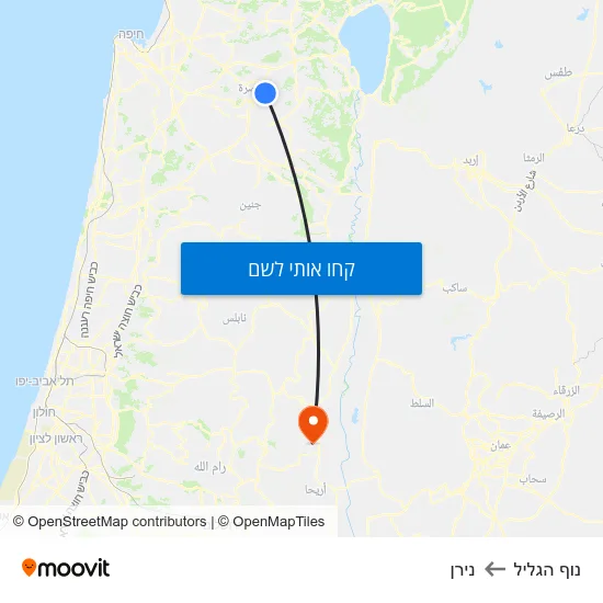 מפת נוף הגליל לנירן