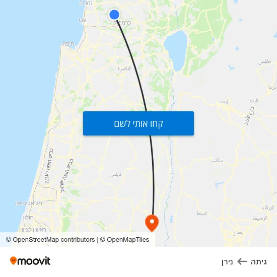 מפת גיתה לנירן