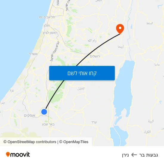 מפת גבעות בר לנירן