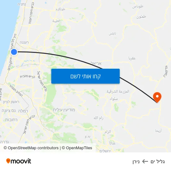 מפת גליל ים לנירן