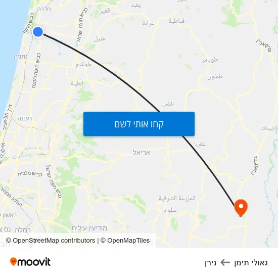 מפת גאולי תימן לנירן