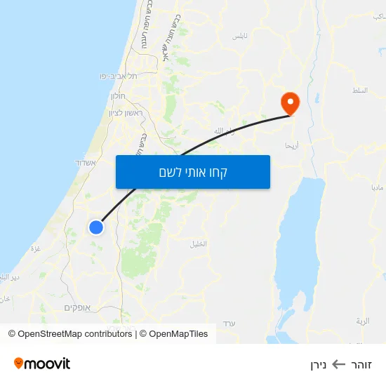 מפת זוהר לנירן