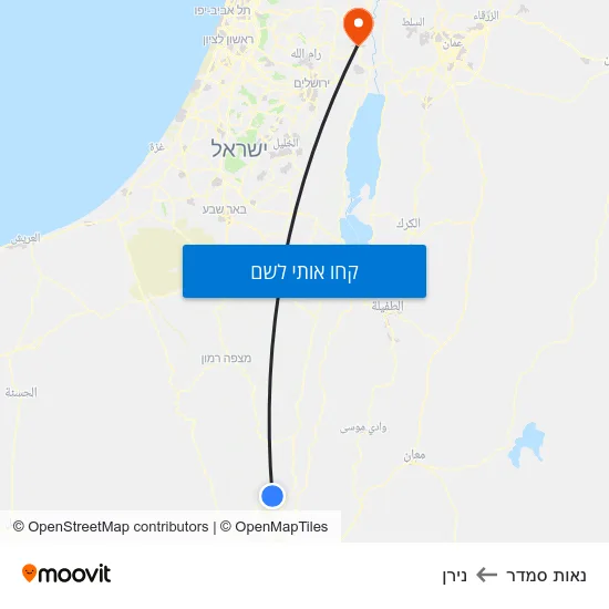 מפת נאות סמדר לנירן