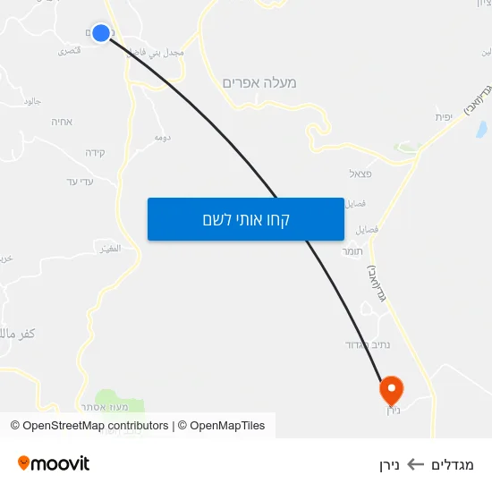 מפת מגדלים לנירן